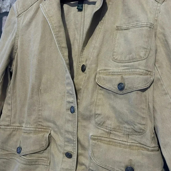 Ralph Lauren Tan Utility Jacket - Picture 2 of 6